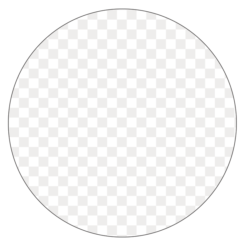 Sticker Vinyle transparent format rond - ovale