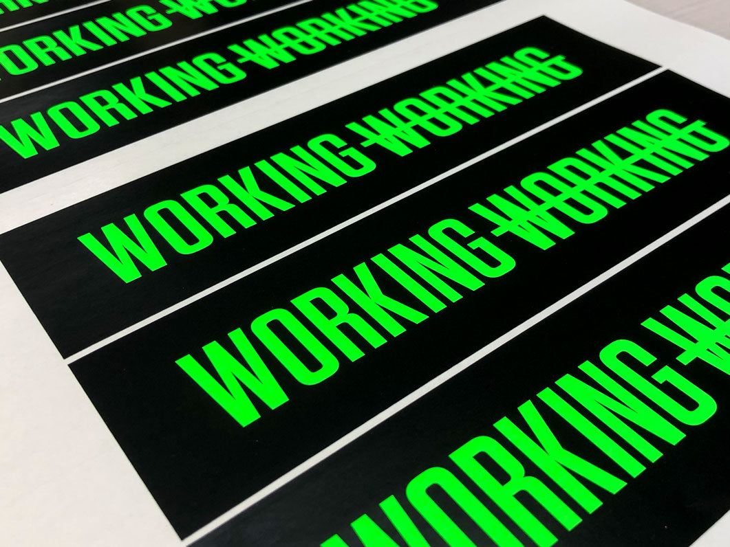 Fluorescent Stickers, Neon Sticker Printing