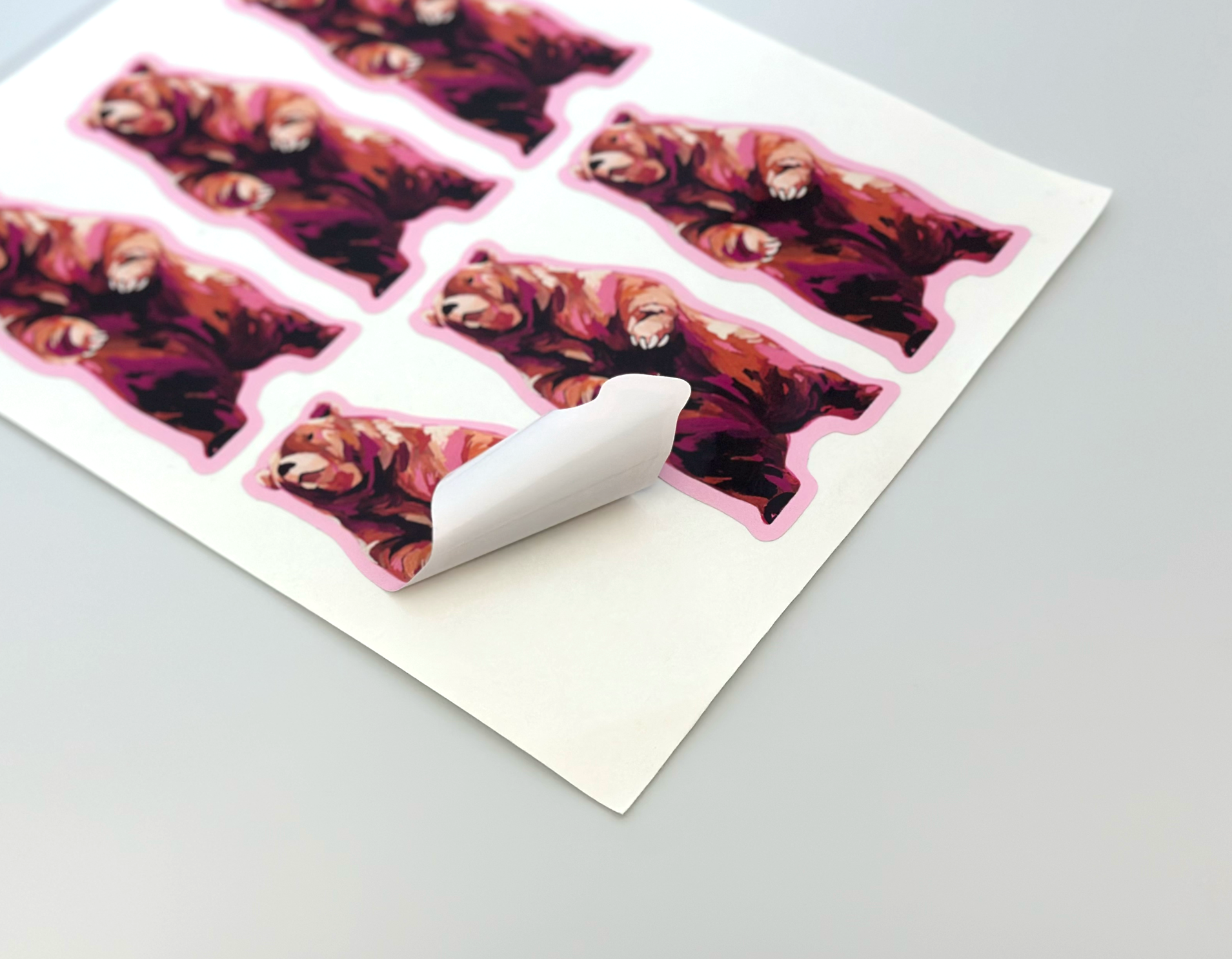 White Waterproof Stickers