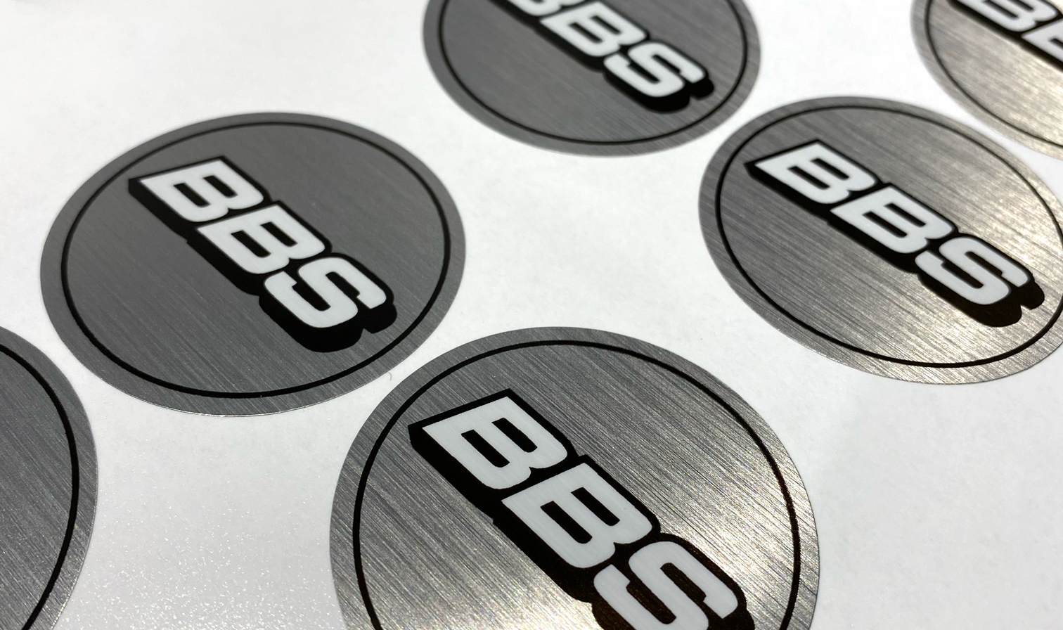 Brushed Effect Stickers