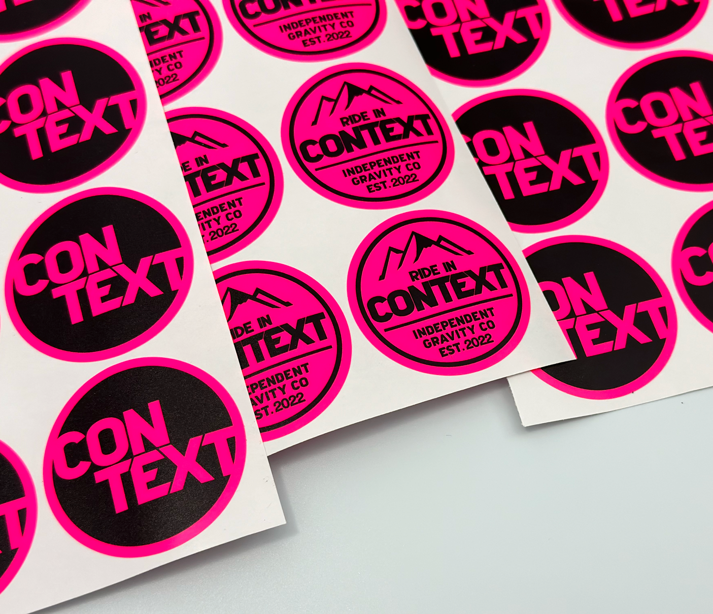 Printed Fluorescent Stickers