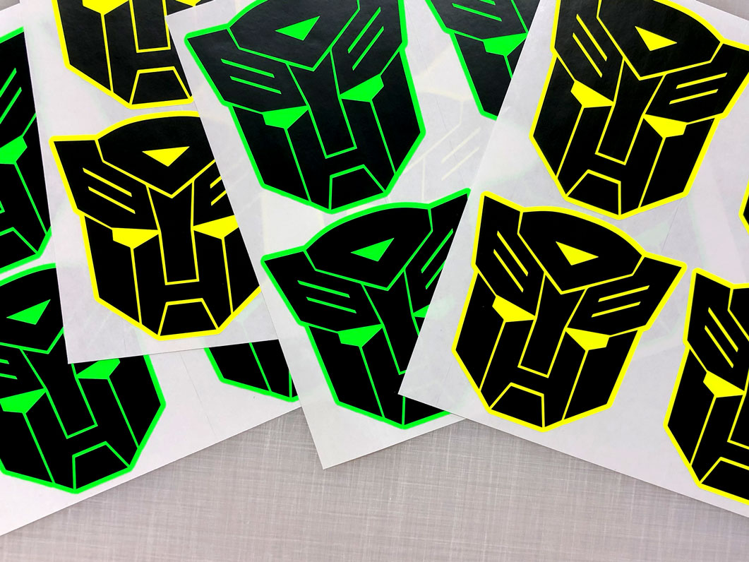 Printed Fluorescent Stickers